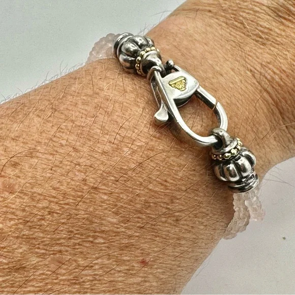 Lagos Rose Quartz Bracelet RARE - Picture 8 of 10